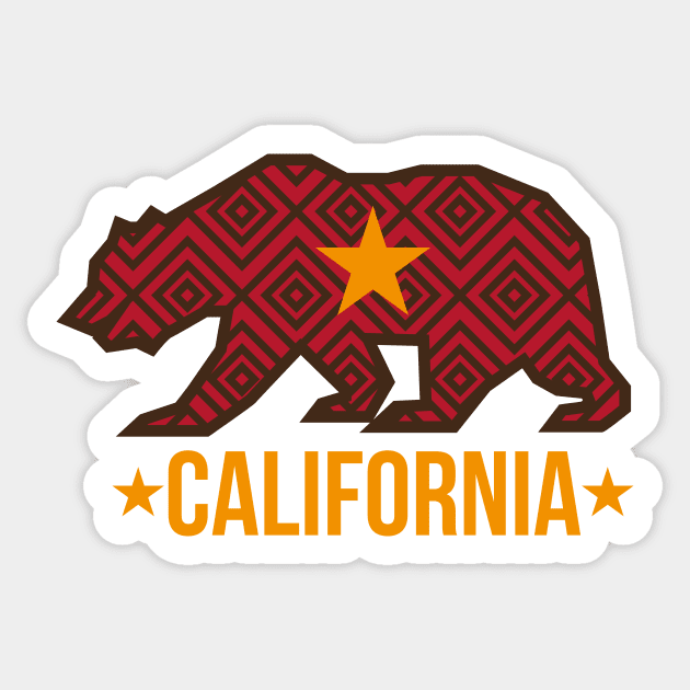 Republic of California Bear Sticker by sanseffort